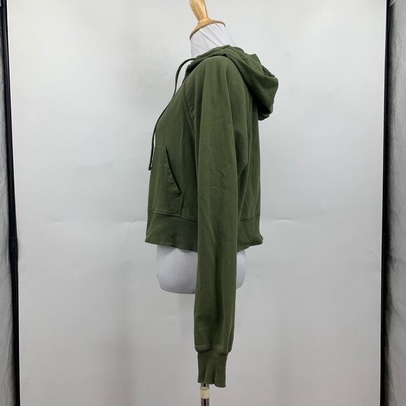 FP Movement Jacket Womens XS Extra Small Dark Green Sting Like A Bee Crop Hoodie - Picture 3 of 12